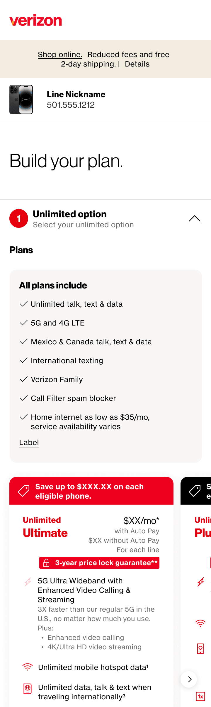 Plan selection